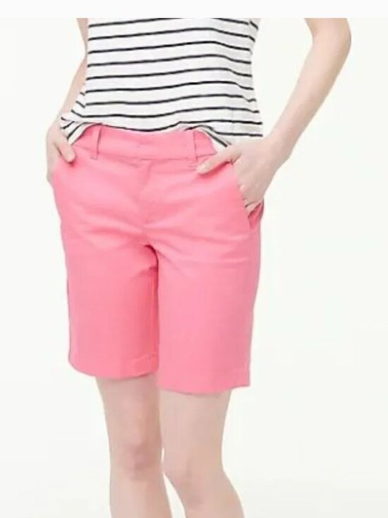 J. Crew Pants - J. Crew Pink City Fit Chino Bermuda Shorts size 8